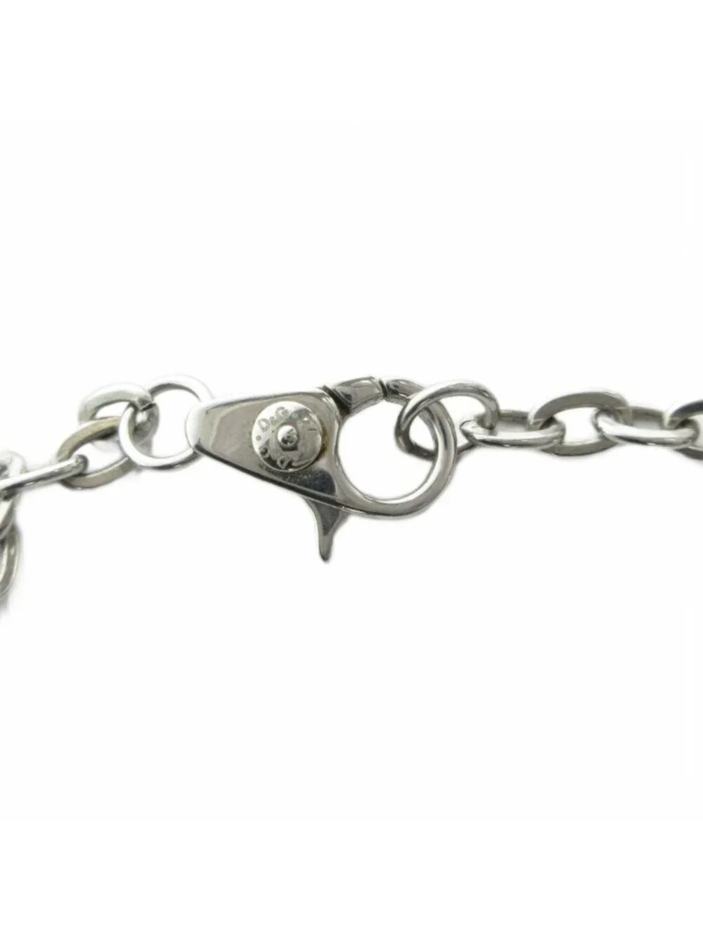 Dolce & Gabbana D&G Pendant Logo Plate Star Silver Necklace